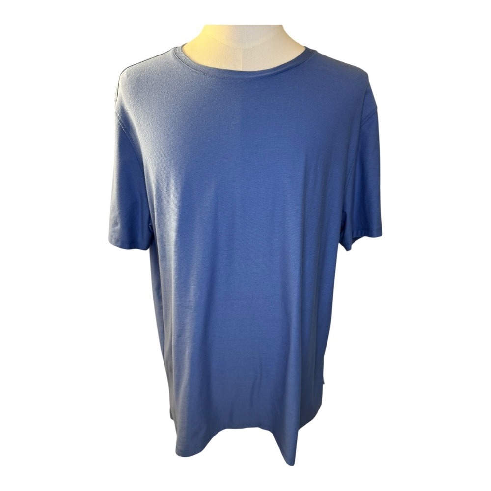 DKNY Stretch T-Shirt Soft Comfy Casual Top XL‎ Blue NWT